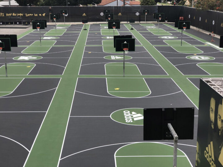 Audoban Middle School Acrylic Bball Courts