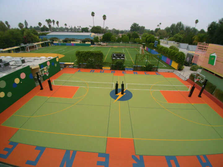Laurence School Ourdoor Volleyball Courts