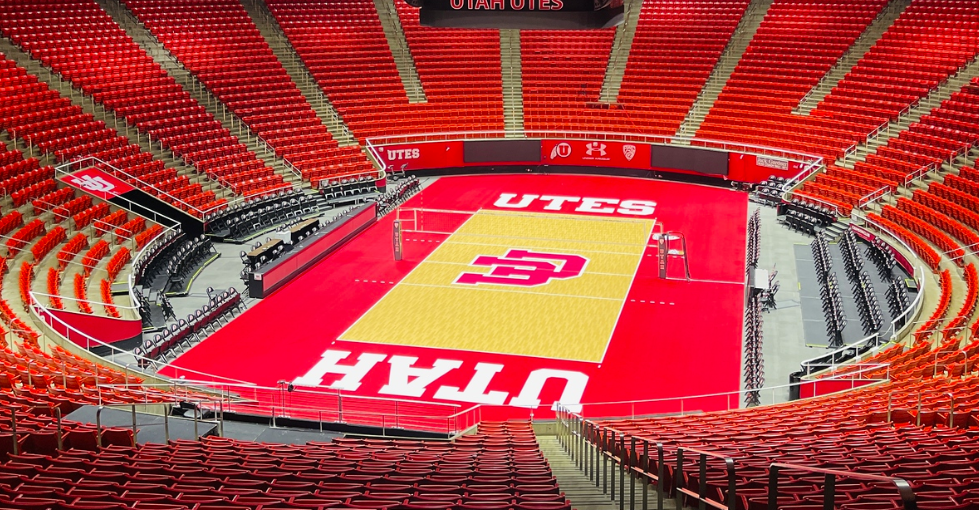 Utah Utes Volleyball Court