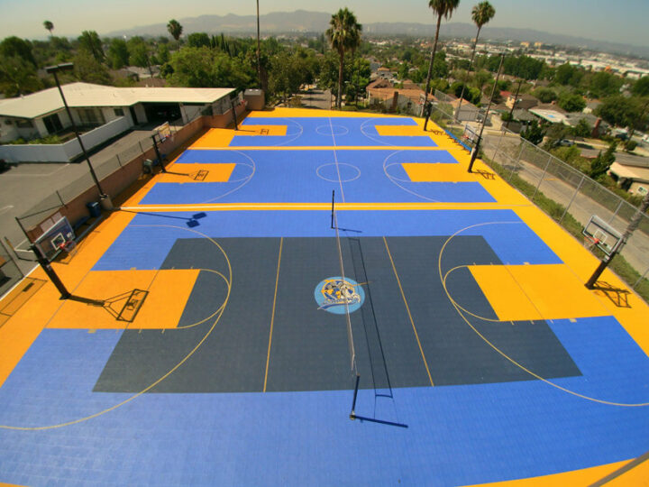 St Francis Outdoor Commercial Basketball Volleyball Court